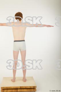 Whole body modeling t pose of Wesley in underwear 0006